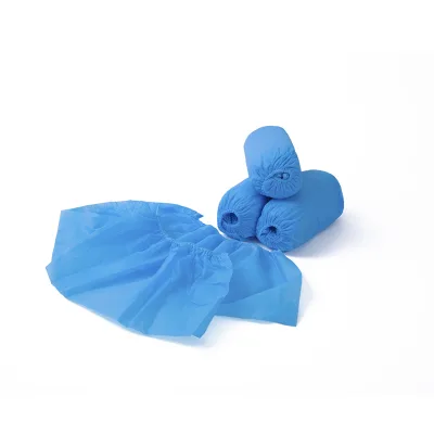 Hot Products Disposable Overshoes Non-skid Waterproof Customized Nonwoven Shoe Cover Personal Protective Pe Ce Food Industry
