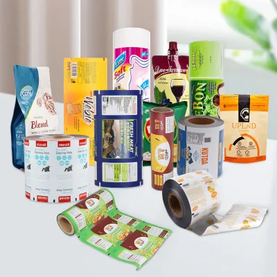 Customized Popsicle Roll Film Plastic Packaging Plastic Transparent Film Rolls Opp Bopp Pe Cpp Custom Bags With Logo