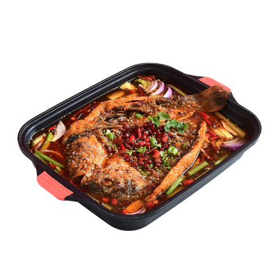 Explosive Product Mediterranean Food Snack Healthy Eating Concept Grilled Sea Bass Sichuan Cuisine Paired With Staple Food