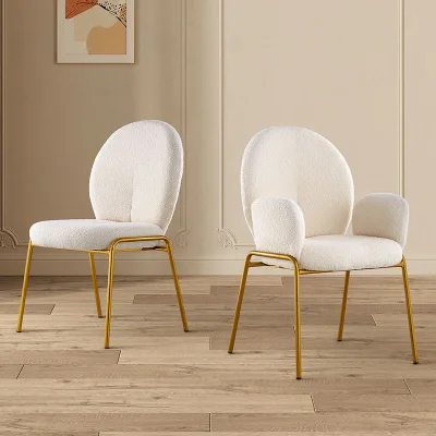 Makeup Stool Bedroom Makeup Chair Premium Cream Dining Chair Female Backrest Nail Chair
