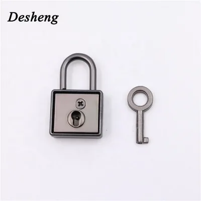 Factory Price Leathercraft Vintage Padlocks Side Metal Bag Twist Closure Suitcase Lock with Key for Briefcase