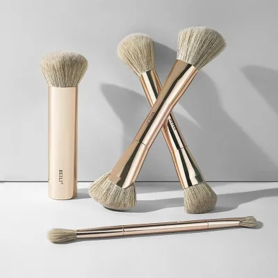 Personalized Makeup Brushes With Your Logo Aluminum Handle Makeup Brushes With Your Color