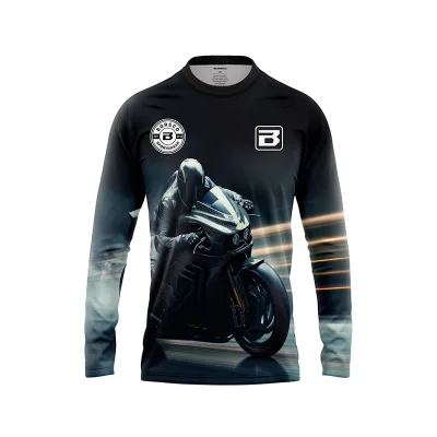 Polyester Nylon Material Breathable Racing Quick Drying Uv Protection Long Sleeves Sportwear Clothes Racing Shirt Mto Jersey