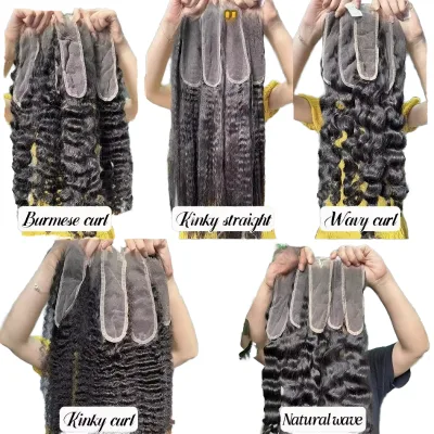 HD Lace Closure 2x6 4x4 5x5 13x4 13x6 Human Hair HD Lace Frontal Closure Brazilian Raw Virgin Hair HD Closure Bleached Knots