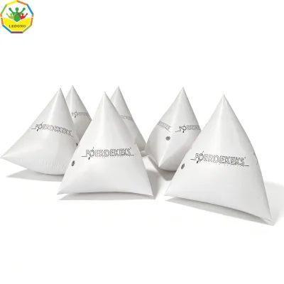 Custom Logo Inflatable Pyramid Water Marker PVC for Water Race Course Floating Sign Marker