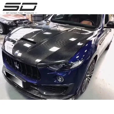 Msy Style Carbon Fiber Engine Hood Car Front Bonnet for Levante