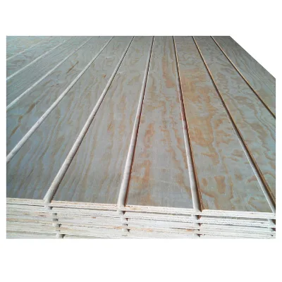 E2 Formaldehyde Emission Standard Grooved Plywood for Villa Applications