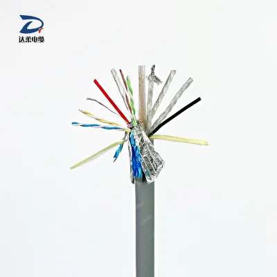 Multi-pair Twisted Shielded Cable Double Shield Industrial Signal Wire Encoder Control Cable Flexible Anti-interference