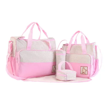 New Arrivals Custom Multifunctional Organizer Tote Baby Diaper Bag Set for Mom Mummy and Baby Nappy Change Mat