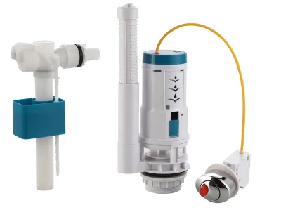 LIRLEE Universal High-Pressure Inlet Hand-Controlled Drain Valve Side Button Head Flush Valves Eco-Friendly Water-Saving ABS