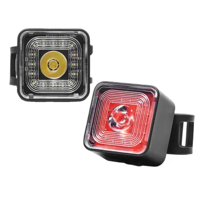 ENLEE High Lumen Bicycle Pedal Front & Rear Tail Lights Waterproof Cycling Smart Sensor Brake Warning Lamp Sets