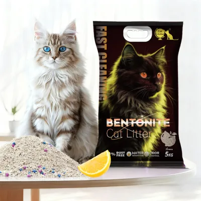 Factory Supply 5kg Ultra Clumping Eco-Friendly Cat Litter Quick Dry Technology Strong Odor Elimination Fragrance Free Cat Sand