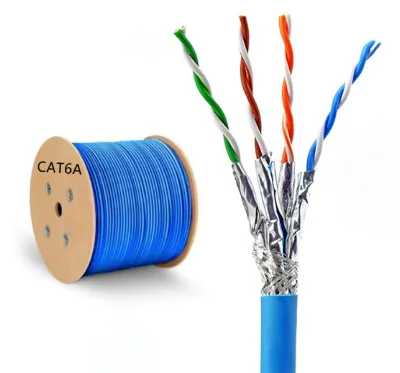 communicationcable cat 6a cat 6 cable 305m box with lzsh pvc jacket cable