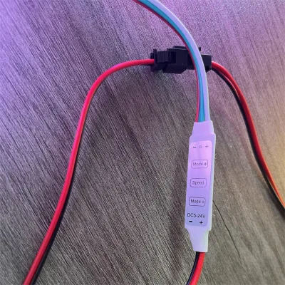 Amusement Park Equipment Pirate Ship Boat Full-color 3-button Controller LED 5V 12V 24V Flowing Light Drive Power Supply