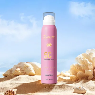 SPF50 Sweatproof Sunscreen Aerosol Spray 150ml OEM/ODM Face and Body Sun Protection Customizable Sunscreen for Daily Use
