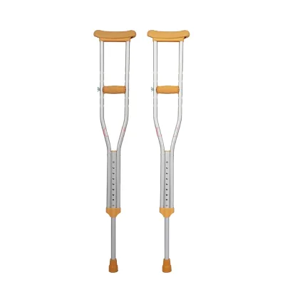 Wholesale Price Cheap Crutches Underarm Unfolded Medical Walking Crutches with Underarm Pad and Hand