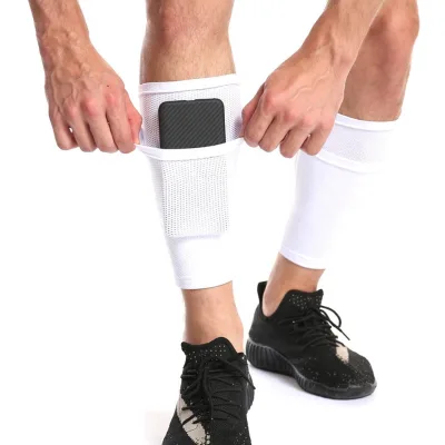 Soccer Shin Guard Compression Calf Sleeve Calf Support with Convenient Pocket