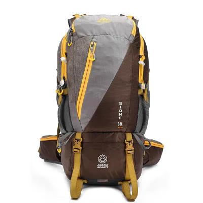 Wholesale Custom Logo Waterproof Casual Sports Bag With Rain Cover Bright Color Trekking Outdoor Backpack