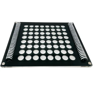 Acrylic Transparent Four Piece Chess Set Black and White Chess Chess Board Suitable for Office, Home, Desktop Puzzle Games