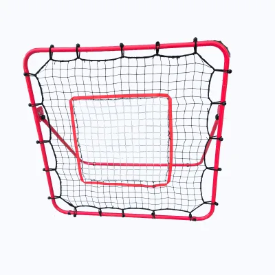 Adjustable 4x4ft Rebounder Net Volleyball Backyard Training Equipment Easy Setup Bounce Back Trainer to Improve Sport Skills