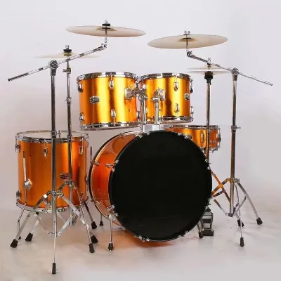 Wholesale popular drum kit. Bass drum, snare drum, and two other drums.  choose from various colors. The price is reasonable.