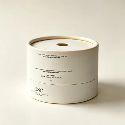Round Candle Paper Tube White Card Cosmetic Wholesale Customized Logo Packing Material Good Price Large Cylinder Packaging Tube