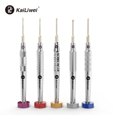 Kailiwei Professional High Hardness Screwdriver Set T2/0.7/0.8/2.5/1.5 for Mobile Phone Camera Repair Disassemble Opening Tool