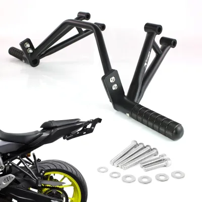 Yamaha FZ-07 MT-07 2014-2025 Motorcycle Aluminum Front Bumper Guard Crash Bar Engine Guard Stunt Subcage Passenger Foot Pegs