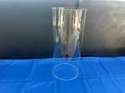Custom Large-diameter High-purity Fused Quartz Transparent Glass Tubes, Providing Cutting and Welding Services