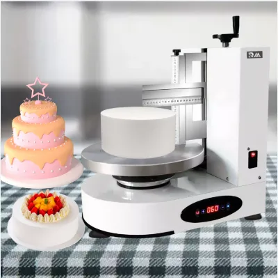 Bakery ELECTRIC Cake Scraper Automatic Cream Sponge Batter Mini Cake Level Cater Smooth Icing Spread Spinner Depositor Machine