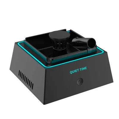 Cross-border Creative Smart Minimalist ABS Round Pt11 Ashtray Car Air Purifier Household Small High-end Smoke Removal
