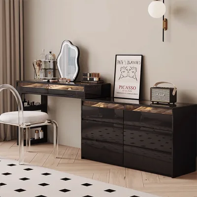 Bedroom with Modern Simple Fashion Combination Dresser High-end Dresser