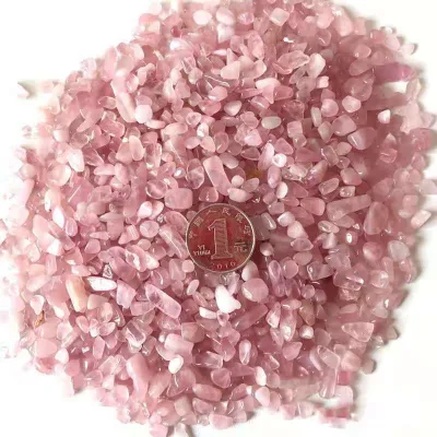 Wholesale Natural Crystal Rose Quartz Various Crystal Chips Healing Stones Crystal Gravel Tumbled Stones
