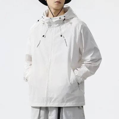 Premium Fashionable Mens Hiking Plus Size Anti - UV Windbreaker, UPF 50 Protection Elastic Cuffs for B2B