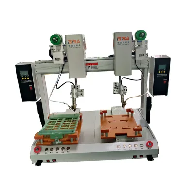 BBA Desktop PCB Automatic Soldering Machine with Double Tin Feeding System,heat Sink Soldering Robot