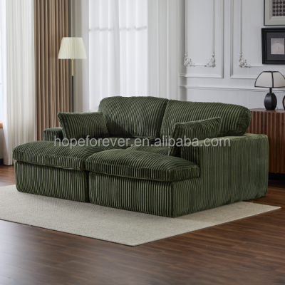 Double Chaise Lounge Chair Indoor,Oversized Upholstered Sleeper Cloud Couch