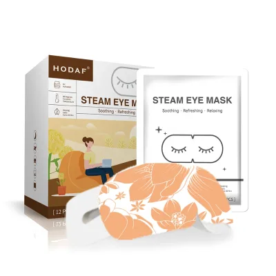 Disposable heating eye mask, lutein natural ingredient steam eye mask for eye relaxation