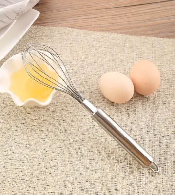 Eco-Friendly Stainless Steel Hand Whisk Kitchen Egg Beater with Features of Boiled Egg Cooker and Egg Slicers