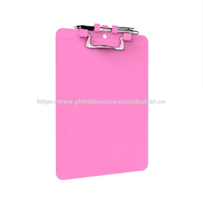 Plastic writing board red A4 writing board plastic Student writing pad files and folders office