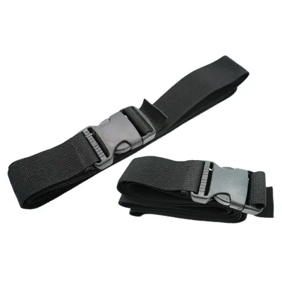 Nylon One-strap Luggage Belt Buckle Travel Strap Suitcases Solid-color Anti-theft Adjustable Packing Belt