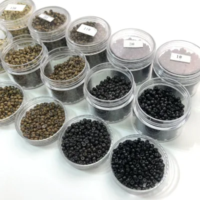 3.0MM 8D 1000pcs Per Bottle/bag Nano Silicone Hair Extension Ring Nano Silicone Hair Extension Tools