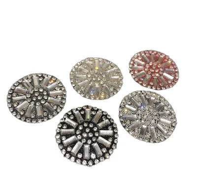 Wholesale Nickel-Free Copper Plating Zircon Button Shank Sew Button DIY Fashion Women's Outerwear Sweater Buttons Embellishment