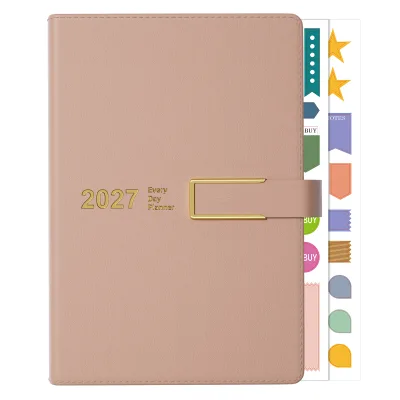 Promotional Notebook Hardbound Daily Plan Diary Notebook Custom Daily Planner Weekly Planner Notebook with Magnetic Buckle