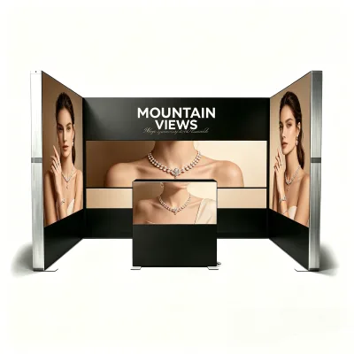 Easy Assembly One-Person Setup Quickly Tension Fabric Light Box Booth with Carry Bag for Trade Fair Stand and Exhibition