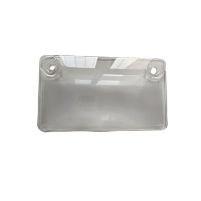 Motorcycle License Plate Frame, Plastic Transparent and Smoked License Plate Cover Hidden