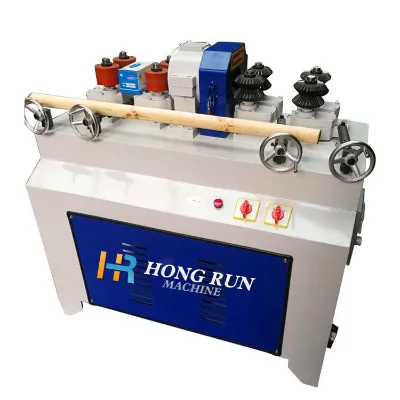 Automatic Wood Mop Round Rod Bar Making Machine Wooden Broom Stick Handle Rolling Rounding Machine