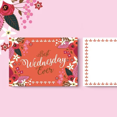 Wholesale Custom Personalized Vintage Postcards Gift Greeting Cards Packaging Box Thank You for My Small Business