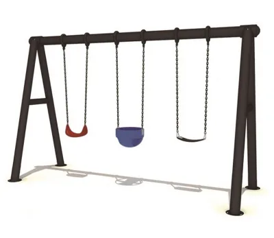 JMQ-GA120222 Best Selling Galvanized Steel Outdoor Swing Sets for Baby/adult Outdoor Playground Equipment