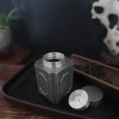 New Design Durable Tea Canister Vintage Portable Tea Canister Round Tea Caddy With Lid