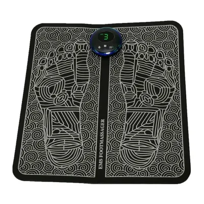 Chinese Factory Hot Sale Rechargeable Smart Ems Feet Mat Massager Wireless Remote Control 9 Intensity Levels Handy Leg Massager